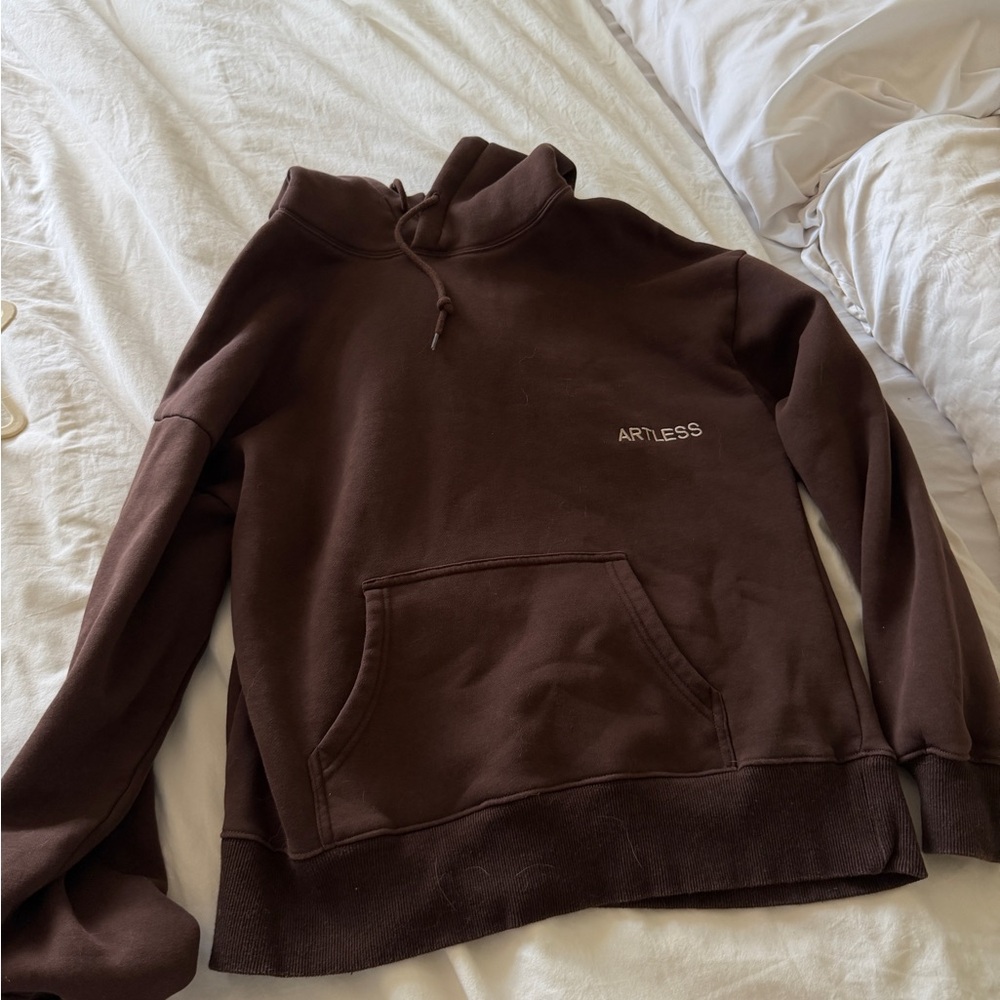 Artless Forever Brown Pullover Sweater Hoodie